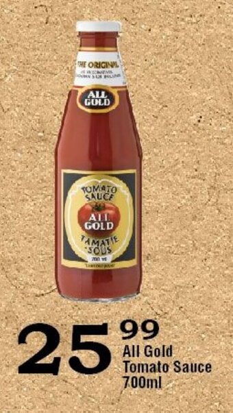 Oxford Freshmarket All Gold Tomato Sauce 700ml offer