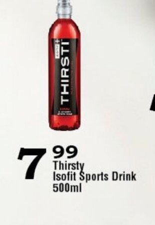 Thirsty Isofit Sports Drink 500ml offer at Oxford Freshmarket