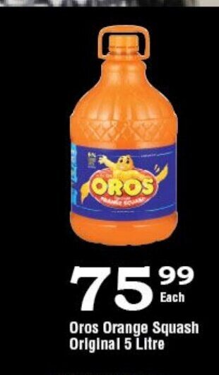 Oxford Freshmarket Oros Orange Squash Original 2 Litre offer