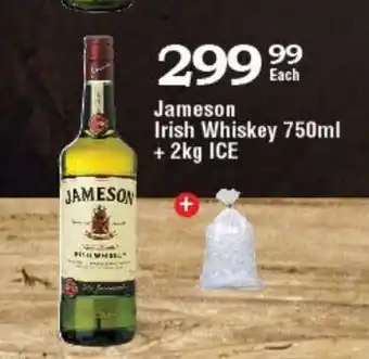 Oxford Freshmarket Jameson Irish Whiskey 750ml + 2kg Ice offer