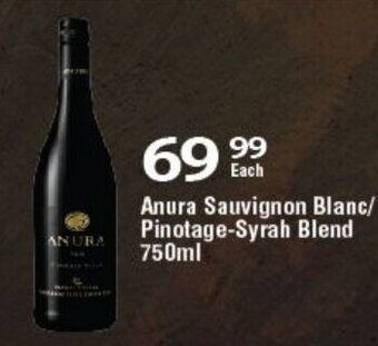 Anura Sauvignon Blanc/ Pinotage - Syrah Blend 750ml