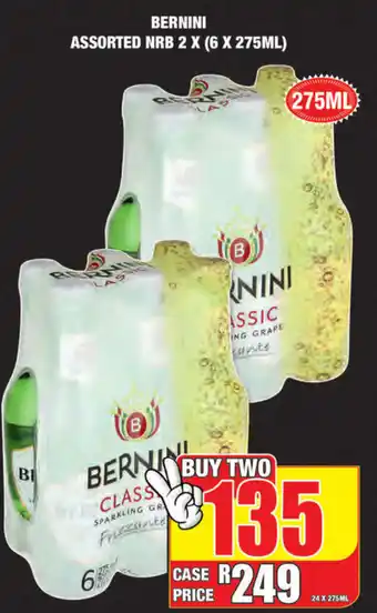 Boxer Superstores Bernini Assorted NRB 2x(6x275ml) offer