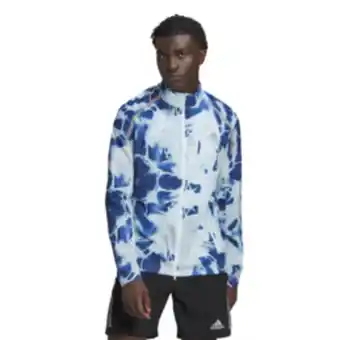Totalsports Men's adidas aop marathon blue jacket offer