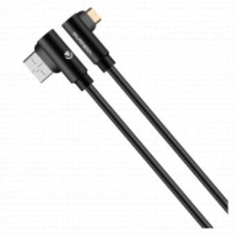 HiFi Corp Volkano iron 90° micro usb cable 1.2m black offer
