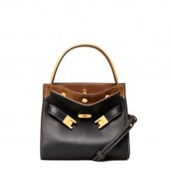 Lee radziwill petite double bag – black