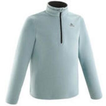 Decathlon Kids’ hiking fleece - mh100 aged 7-15 - light grey offer