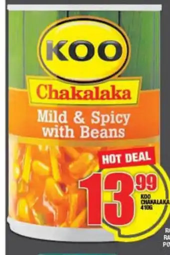 Choppies Koo Chakalaka 410g offer