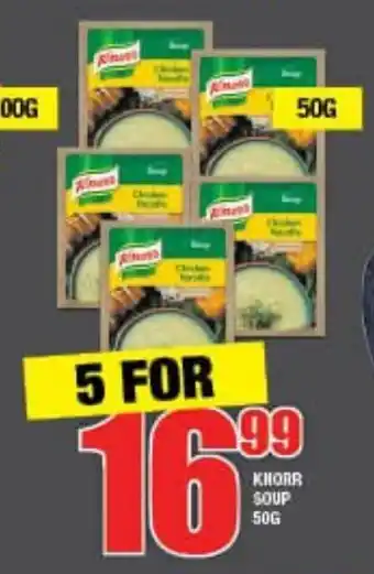 Choppies Knorr Soup 50g offer