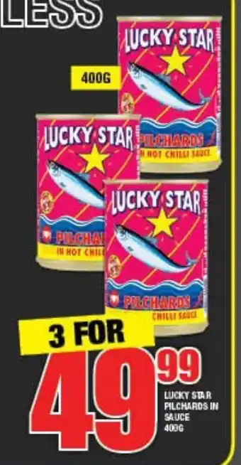 Lucky Star Pilchards in Sauce 400g