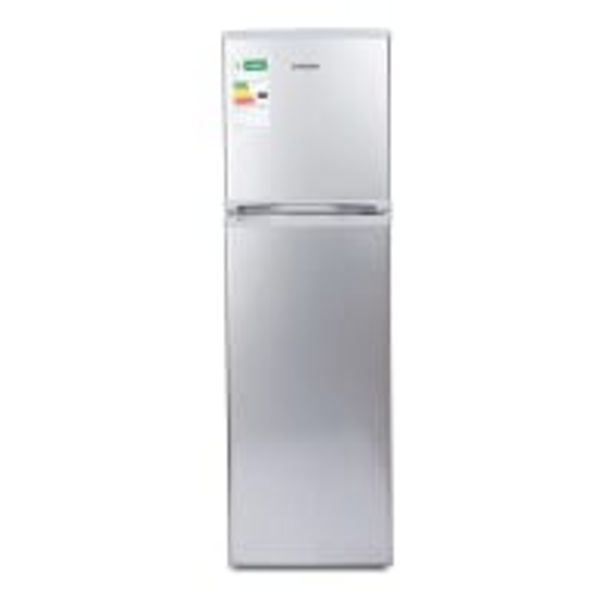 Dixon 220litre refrigerator with customisable shelving metallic