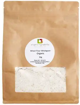 Organic ingredients sa wheat flour wholegrain...