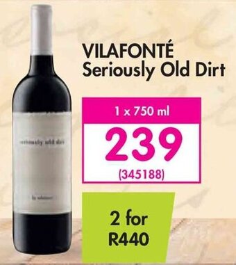 Makro Vilafonté Seriously Old Dirt 750ml offer