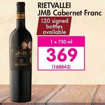 Rietvallei JMB Cabernet Franc 750ml