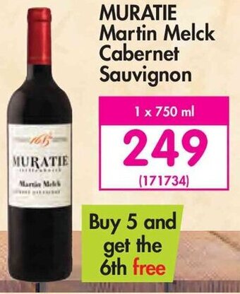 Makro Muratie Martin Melck Cabernet Sauvignon 750ml offer