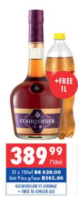 Ultra Liquors Courvoisier VS Cognac 750ml offer