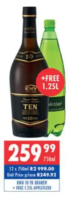 Ultra Liquors KWV 10 YR Brandy offer