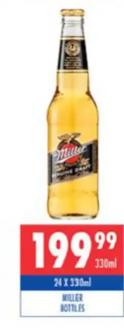 Ultra Liquors Miller Bottles 24x330ml offer