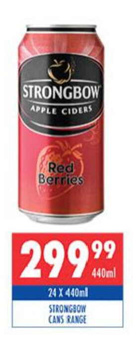 Strongbow Cans Range 24x440ml