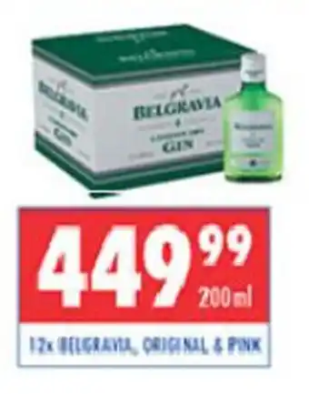 Ultra Liquors 12x Belgravia, Original & Pink 200ml offer