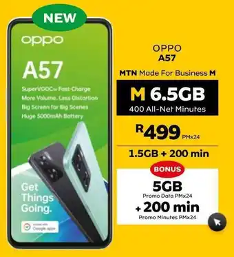 MTN Oppo A57 / MTN Made for Business M 6.5GB offer