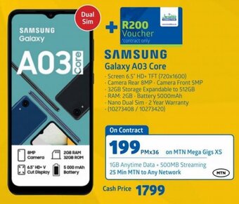 Incredible Connection Samsung Galaxy A03 Core offer
