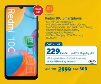 Incredible Connection MI Xiaomi Redmi 10C Smartphone offer