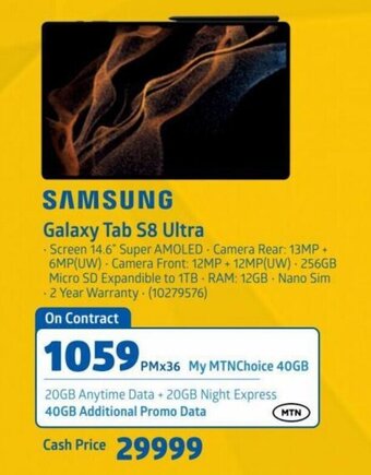 Incredible Connection Samsung Galaxy Tab S8 Ultra offer