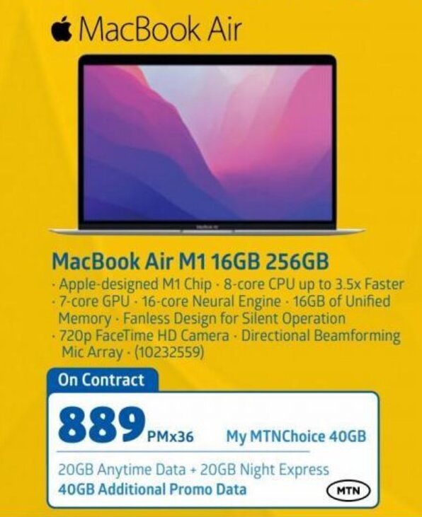 MacBook Air M1 16GB 256GB PMx36 offer at Incredible Connection