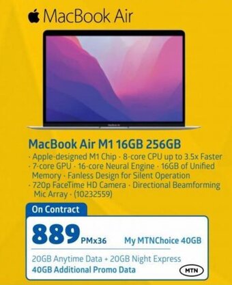 Incredible Connection MacBook Air M1 16GB 256GB PMx36 offer