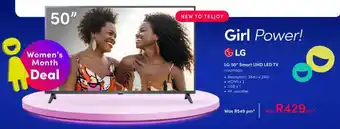 Teljoy LG 50" Smart UHD LED TV offer