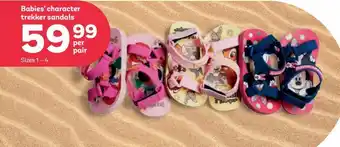PEP Babies' character trekker sandals offer