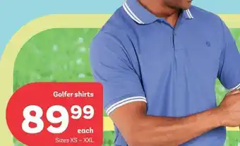 PEP Golfers shirts offer