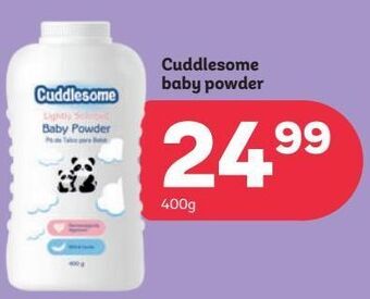 PEP Cuddlesome baby powder offer