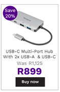 First Shop Targus usb-c multi port hub with 2 x usb-a & usb-c offer