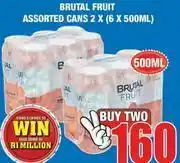 Brutal Fruit Assorted Cans-2 x 6x500ml