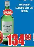 Boxer Superstores Belgravia London Dry Gin-750ml offer