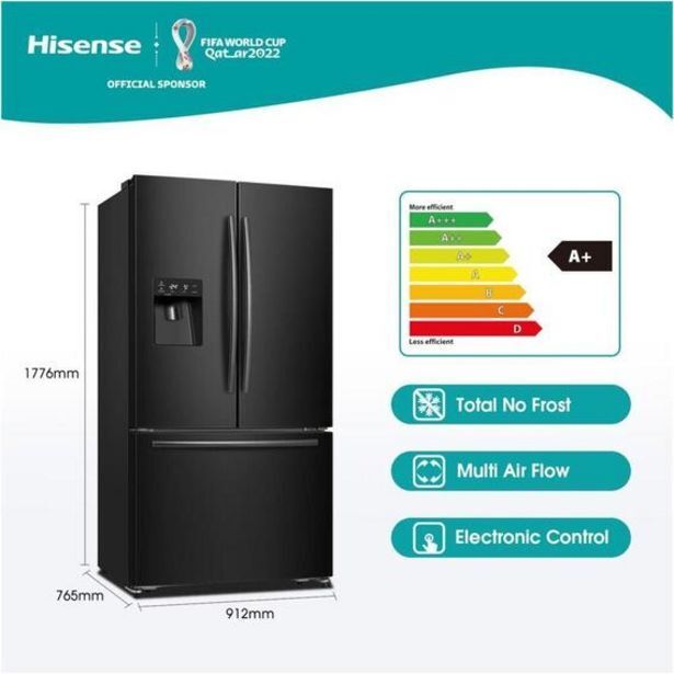 Hisense 536l french door fridge h720fsbwd offer at Game