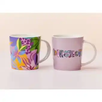 Kr be fierce mug set 2pk - courageous
