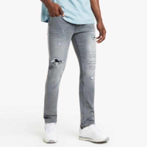 Redbat men's grey skinny jeans offer at Sportscene