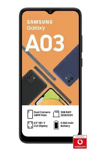 MRP Samsung a03 blue offer