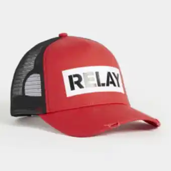 Markham Rj red distressed trucker cap offer