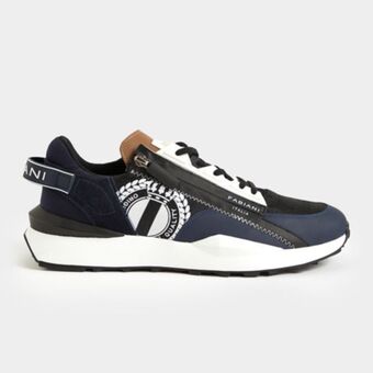 Fabiani Leather logo runner sneakers offer