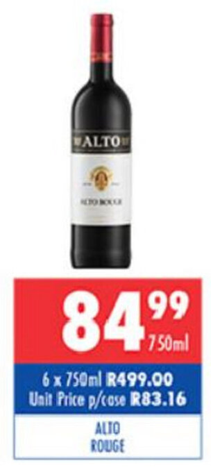 Alto Rouge 750ml