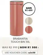 Brabantia Touch Bin-30L