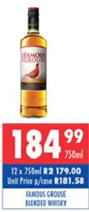 Ultra Liquors Famous Grouse Blended Whisky 750ml offer