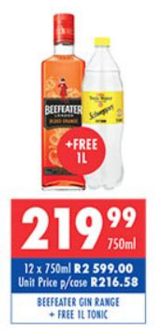 Beefeater Gin Range 750ml