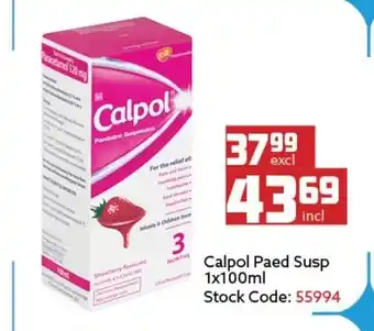 Africa Cash and Carry Calpol Paed Susp 1 x 100ml offer