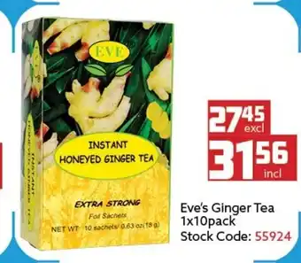Africa Cash and Carry Eve's Ginger Tea 1 x 10pack offer