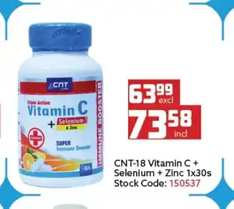 Africa Cash and Carry CNT-18 Vitamin C + Selenium + Zinc 1x30s offer
