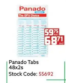 Africa Cash and Carry Panado Tabs 48x2s offer